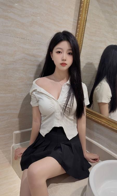 肤白清纯邻家颜值妹子