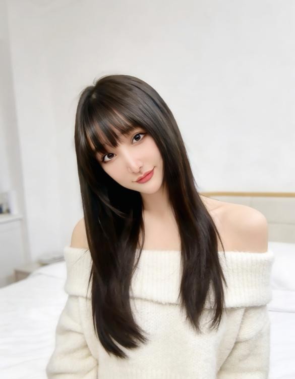 九堡高颜甜美黑长直